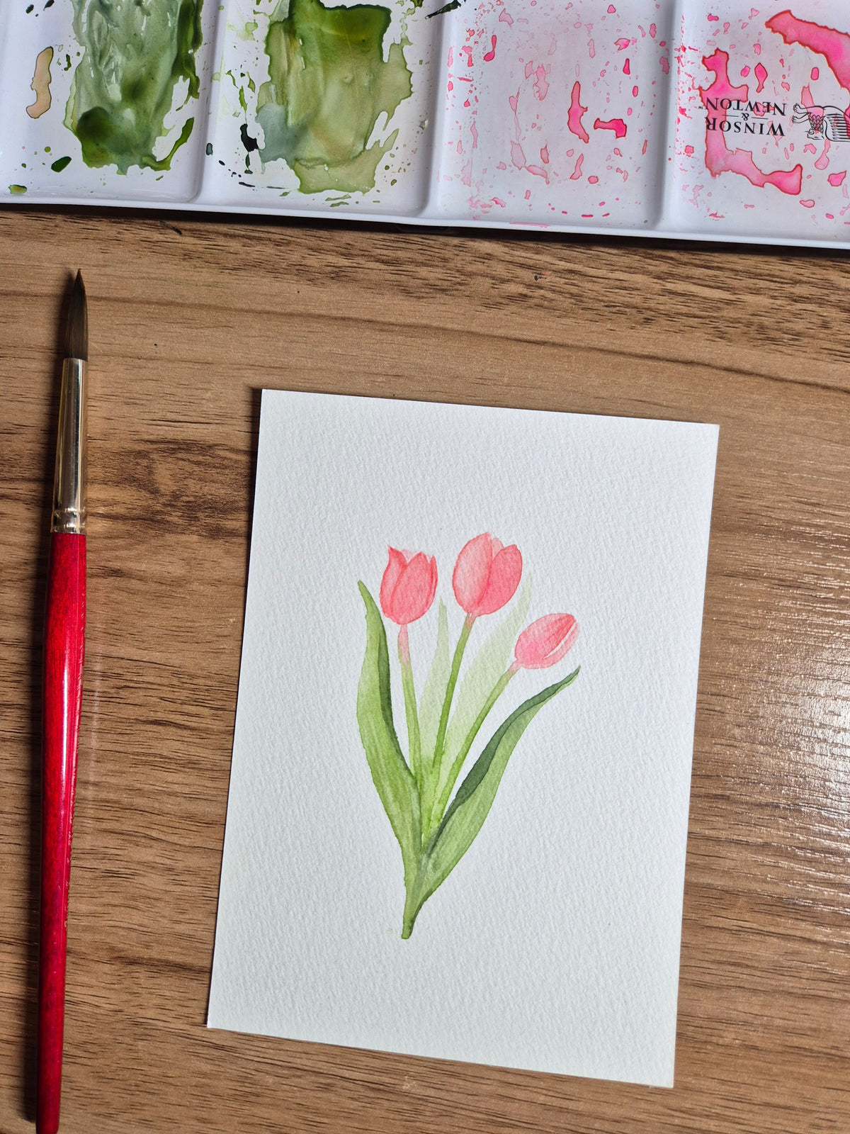 tulipe à l'aquarelle