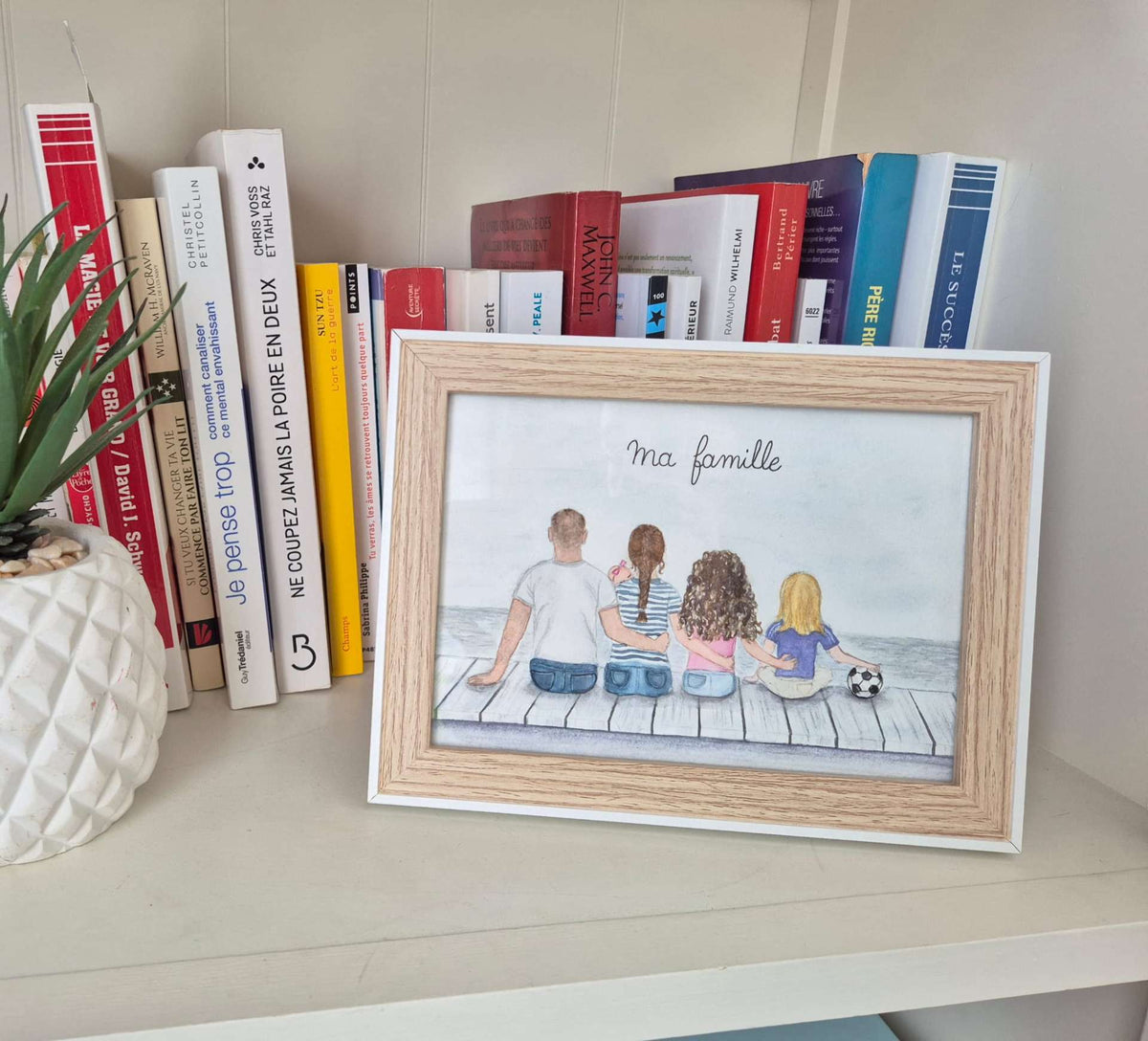 aquarelle personnalisée famille